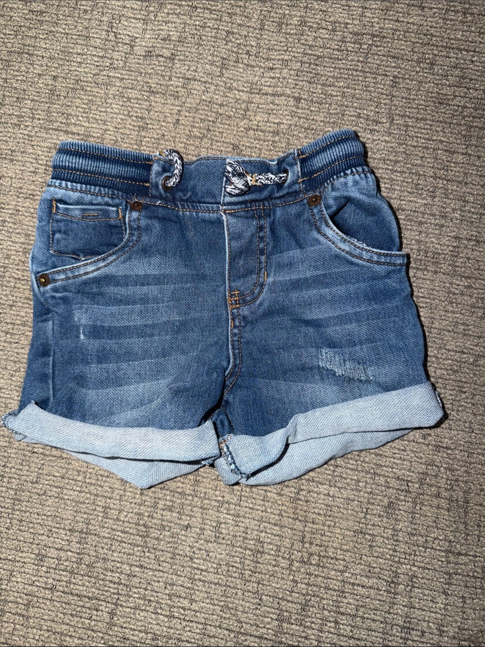 OshKosh B'gosh boys' Rolled Cuff Denim Shorts - Blue
